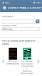 Mobile Screenshot of catalog.denverlibrary.org
