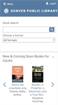 Mobile Screenshot of mycard.denverlibrary.org
