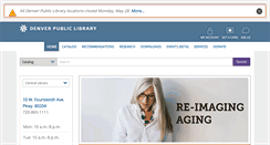 Desktop Screenshot of denverlibrary.org