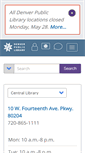 Mobile Screenshot of denverlibrary.org