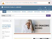 Tablet Screenshot of denverlibrary.org