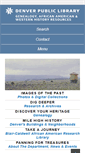Mobile Screenshot of history.denverlibrary.org